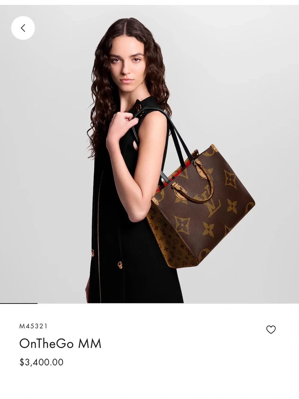 Louis Vuitton Brown Monogram Canvas Tote with Gold Hardware